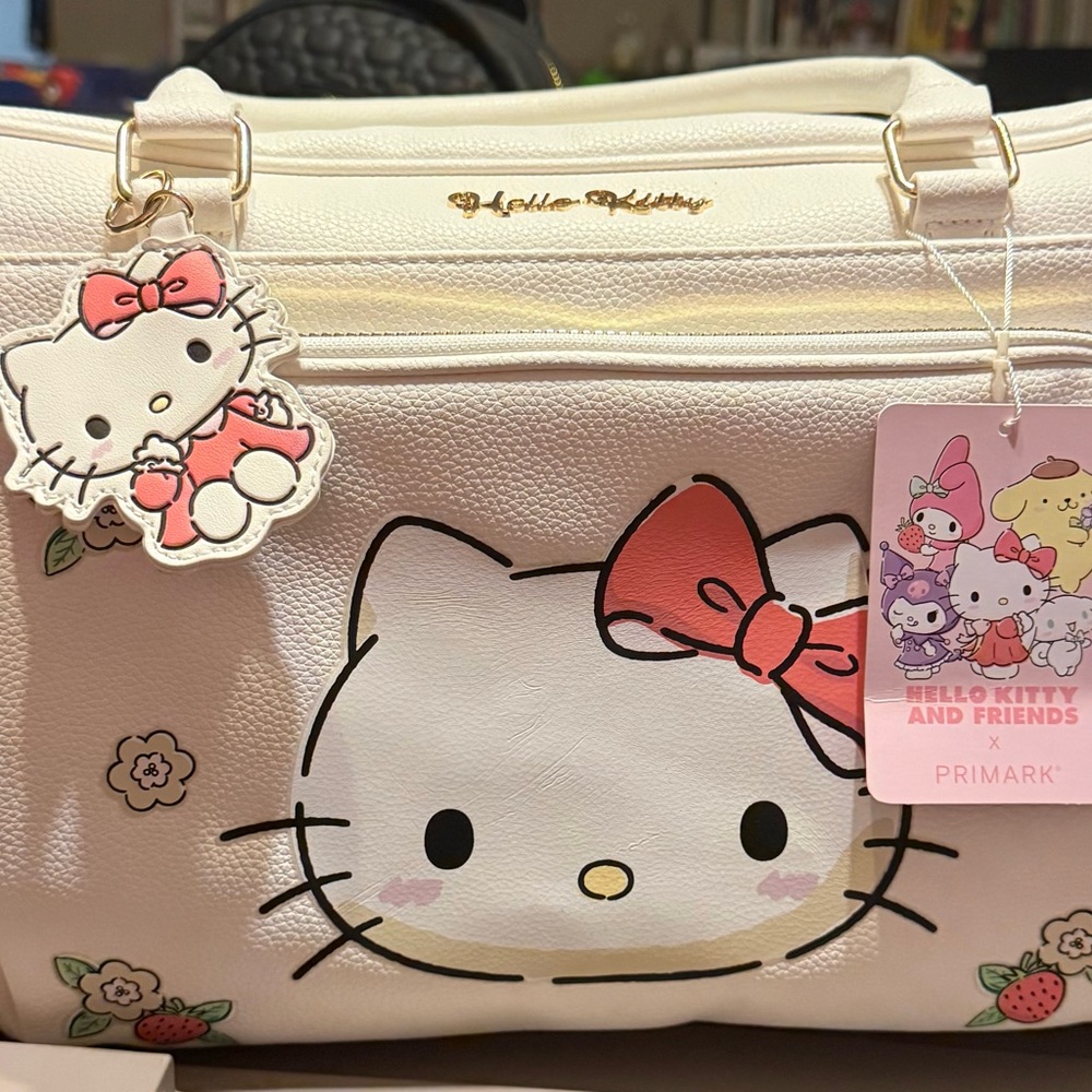 Hello Kitty White Travel Bag with Pink Accents